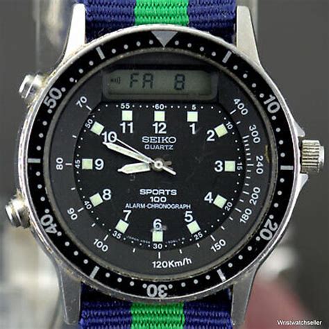 seiko sports 100 alarm chronograph.